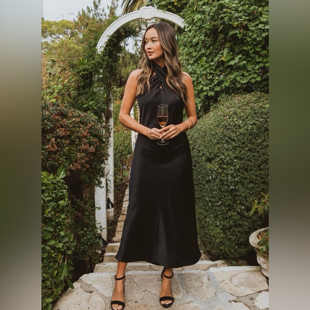 Jasmine Halter Midi Dress